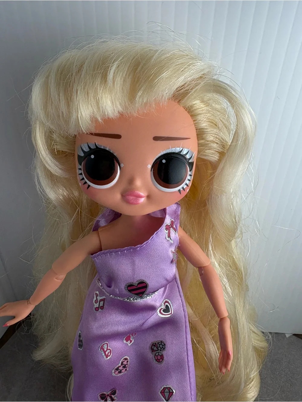 L.O.L. Surprise OMG Fly Gurl Fashion Doll Long Blonde Hair Brown Eyes Dress